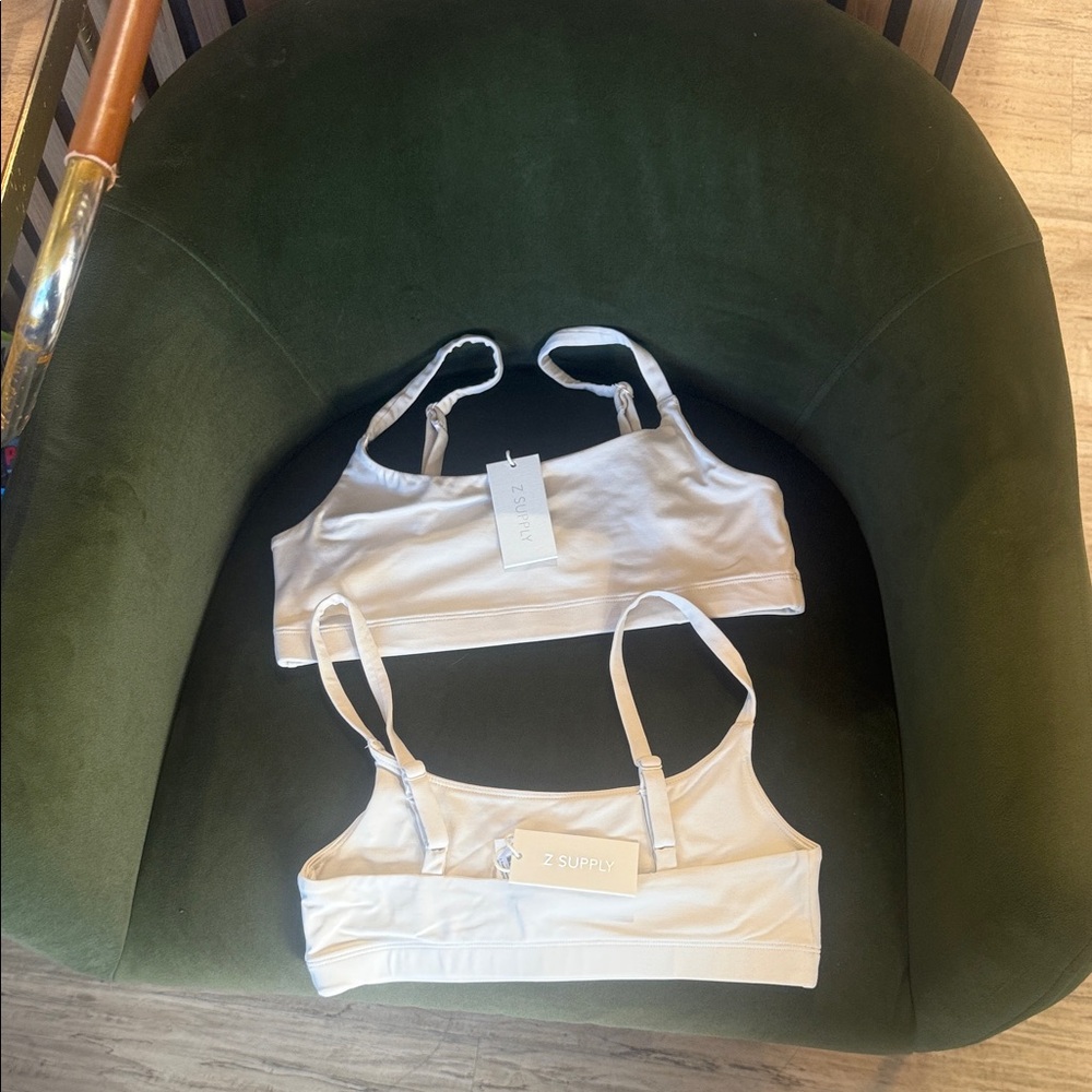 Z Supply Women's Cream Bralette Duo